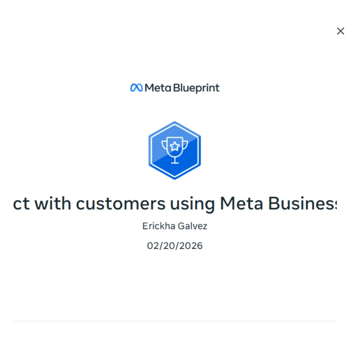 Interact with customers using Meta Business